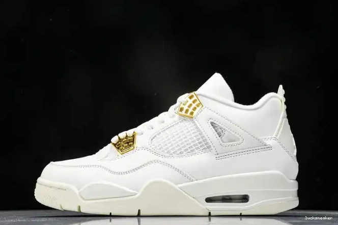 Reps LUCY Gold Jordan 4 Retro AQ9129-170 Metallic 0622